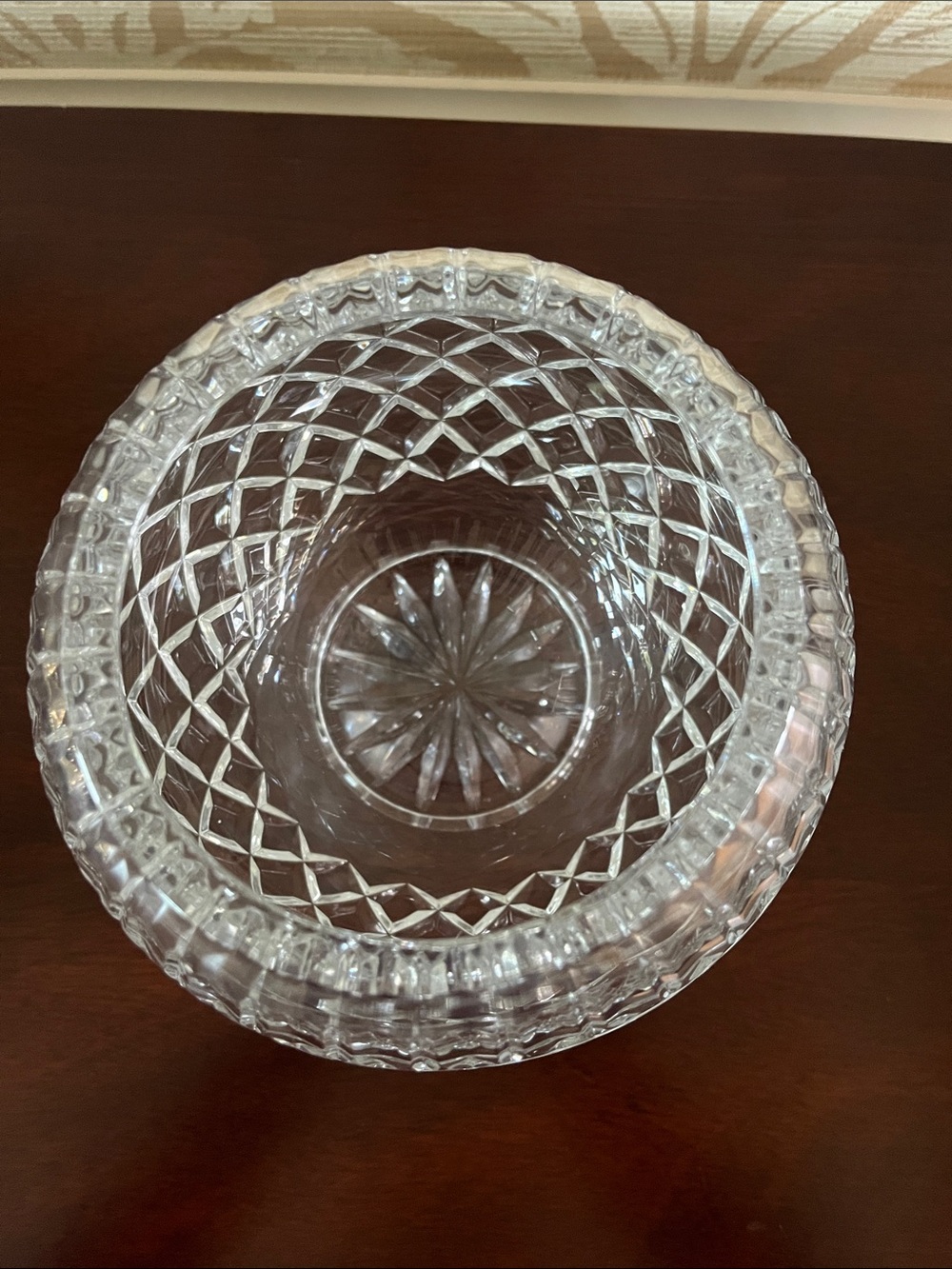 Crystal Rose bowl - Picture 2 of 8